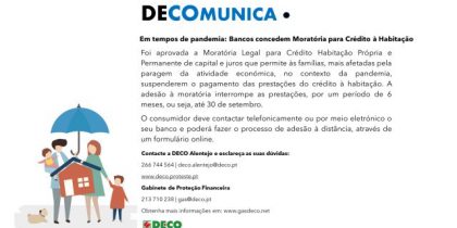 Recomendações da DECO para moratórias para crédito à habitação