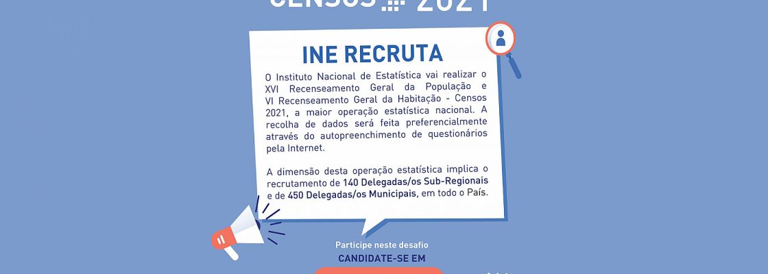 Arquivado: Censos 2021: INE recruta