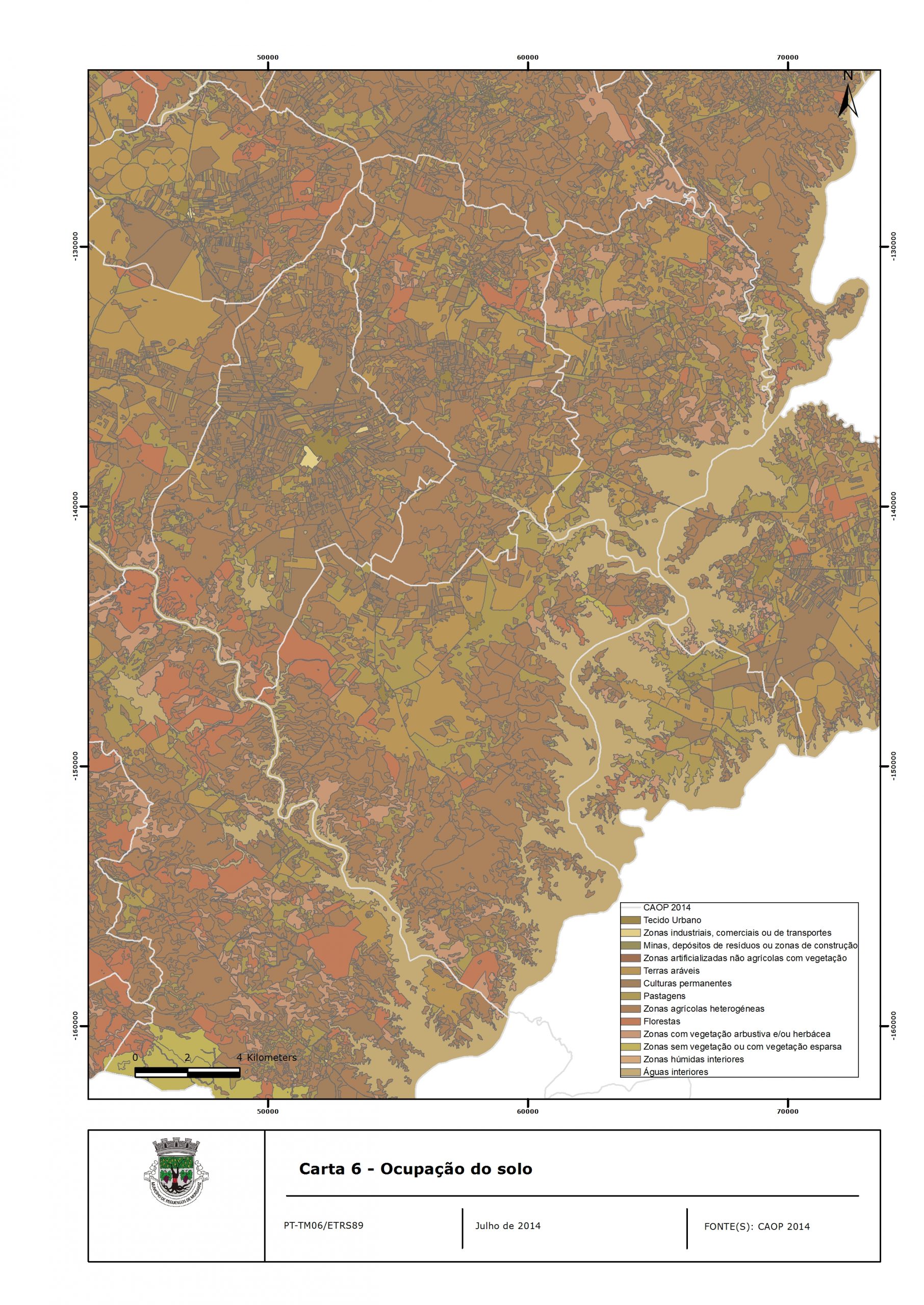 Carta 6 - ocupação do solo