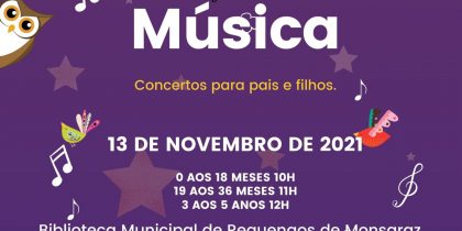 Biblioteca Municipal de Reguengos de Monsaraz recebe concertos para pais e filhos até aos 5 anos de idade