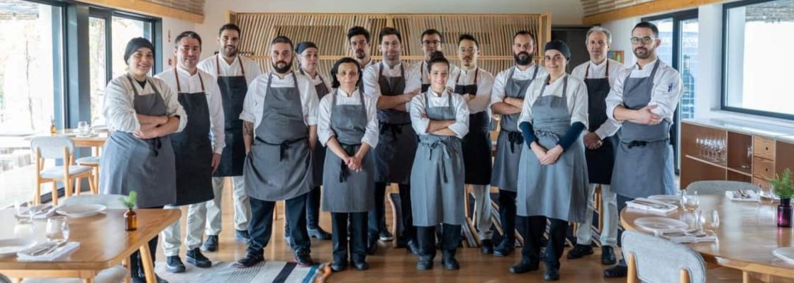 chef Carlos Teixeira e a sua equipa no Esporão