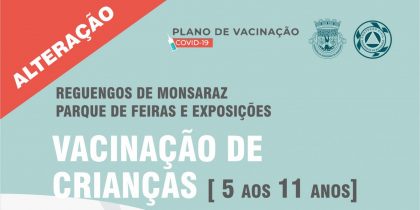 Novas datas para a vacinação de crianças dos 5 aos 11 anos