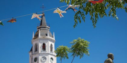 Exposição de andorinhas no Coreto do Parque da Cidade