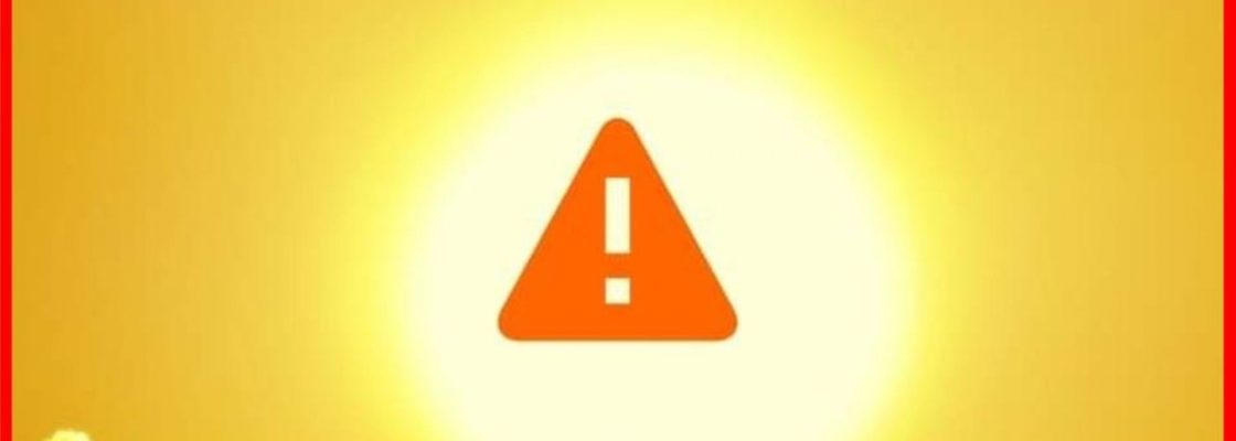 Aviso meteorológico para tempo quente