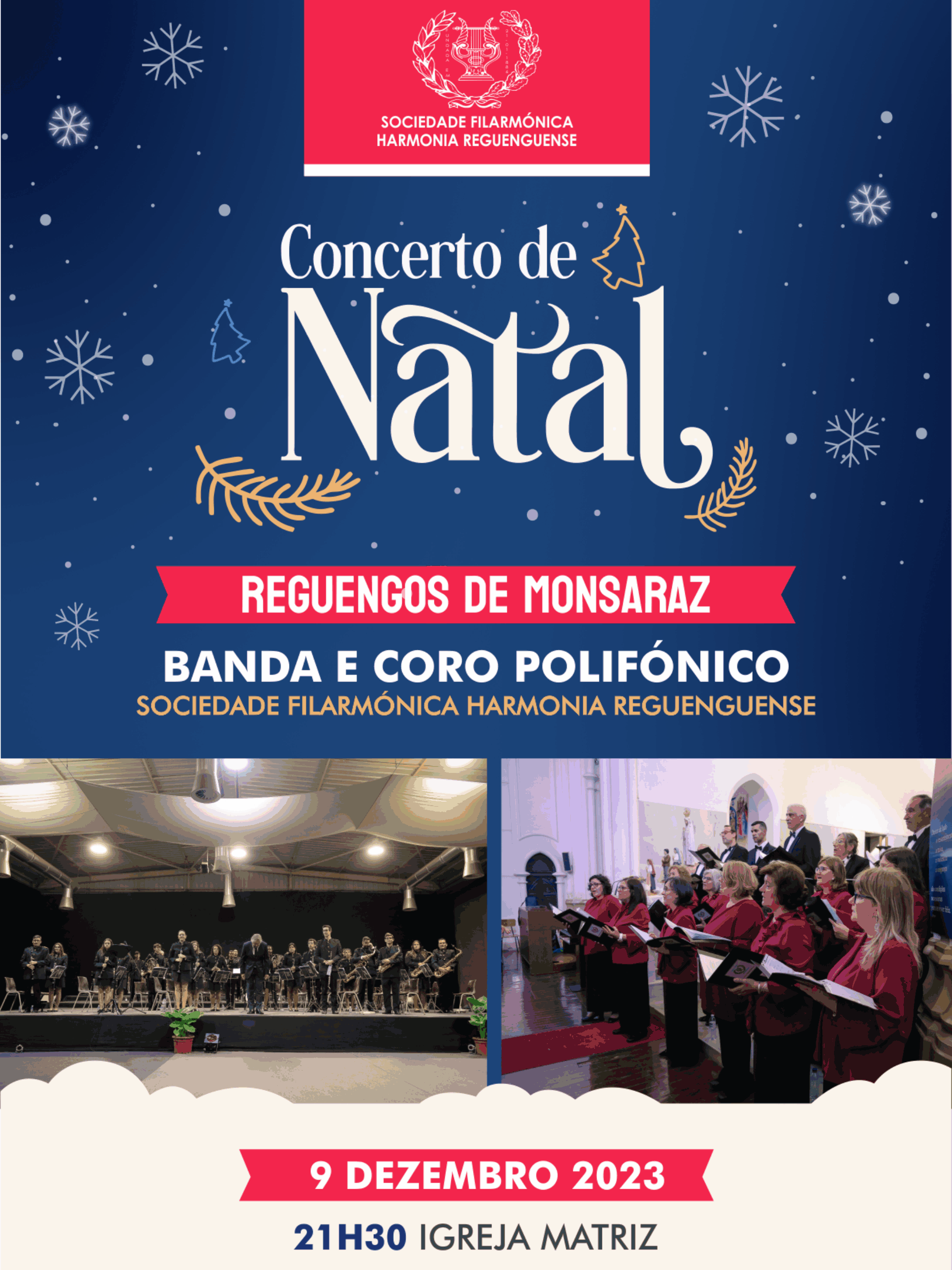 Concerto de Natal da Sociedade Filarmónica Harmonia Reguenguense