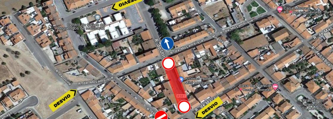 Condicionamento na circulação automóvel – Rua do Ultramar (Aviso n.º 34/TRM/ 20/12/2023)
