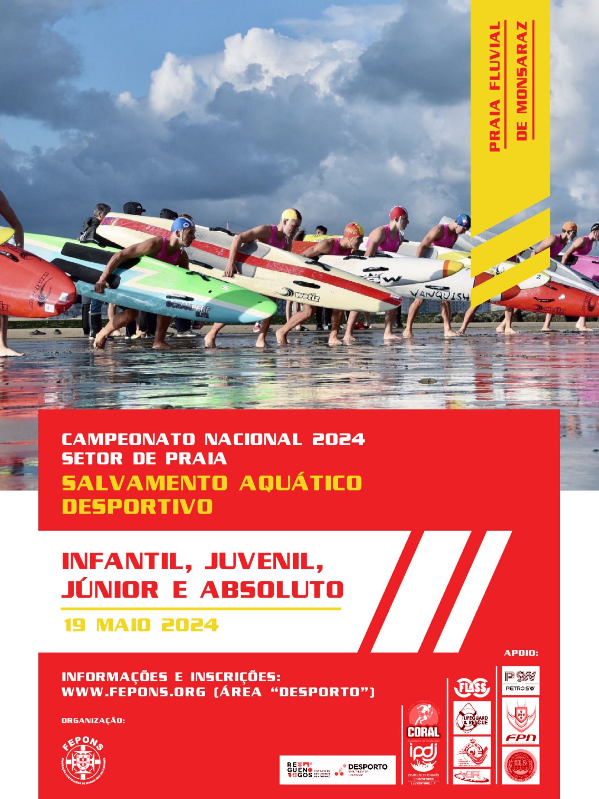 Campeonato Nacional 2024 de Salvamento Aquático Desportivo na Praia Fluvial de Monsaraz