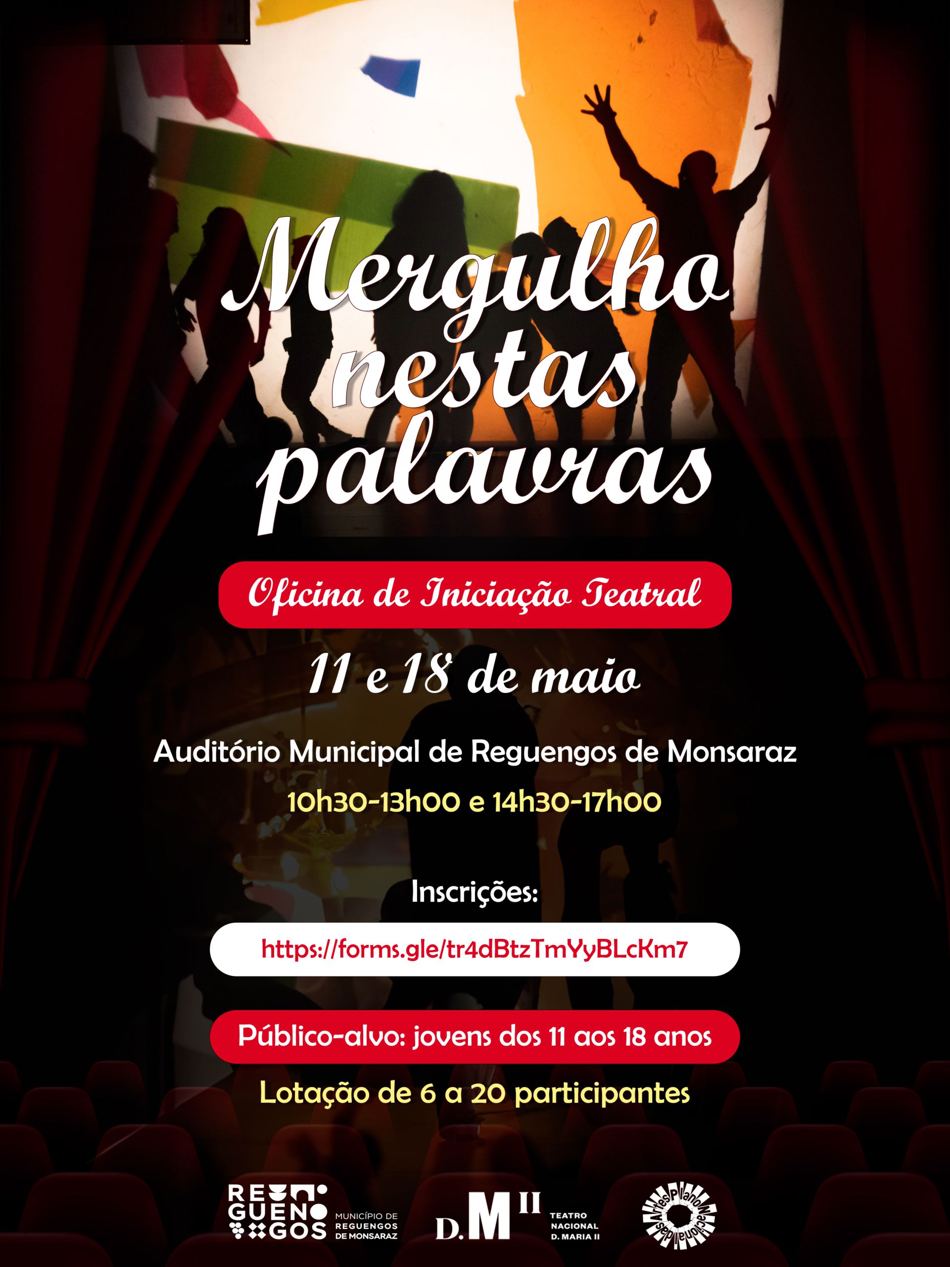 Mergulho nestas palavras | Oficina de Iniciação Teatral