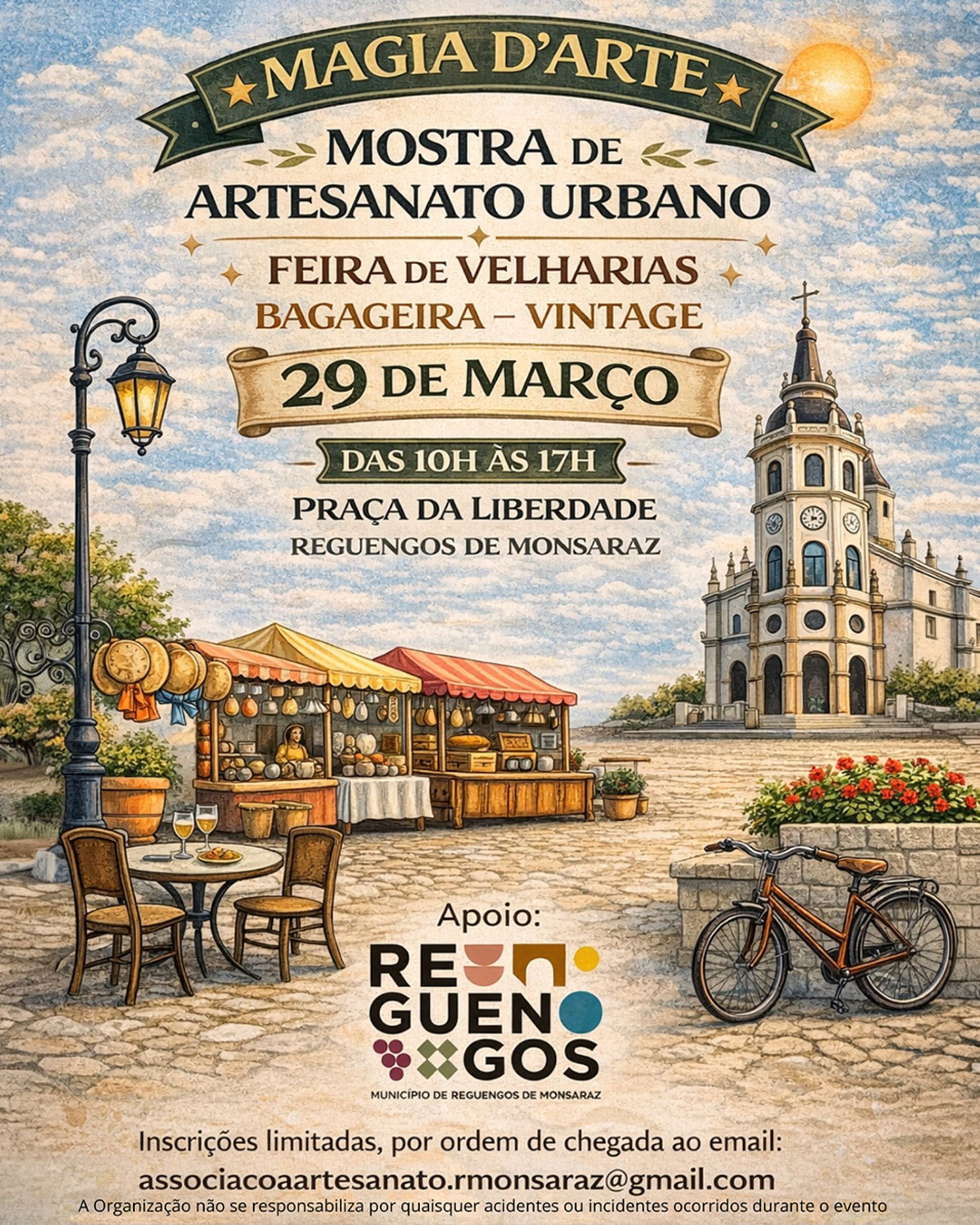 Mostra de Artesanato, Velharias e Bagageira Vintage | 29 março 2026