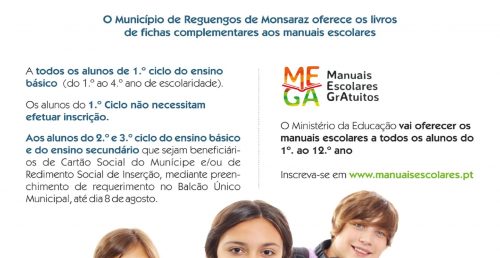 Já abriram as candidaturas ao apoio nos livros de fichas escolares a partir do 5.º ano