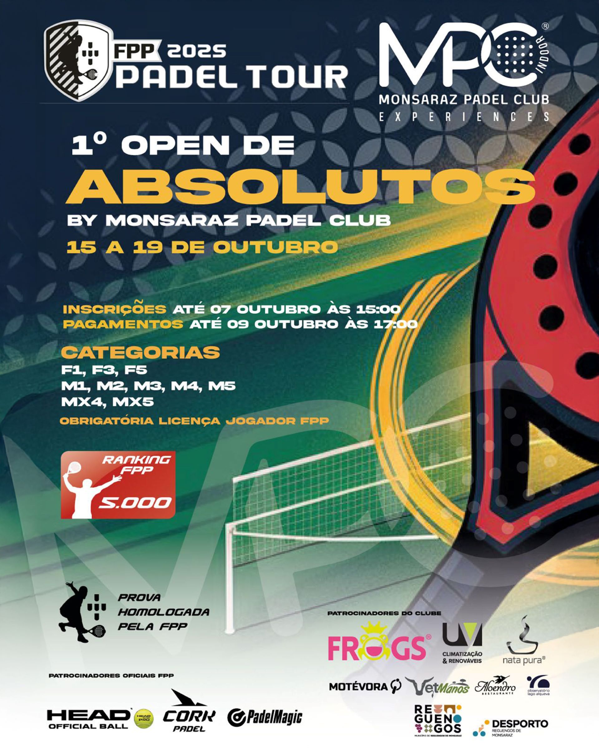 1.º Open de Absolutos by Monsaraz Padel Club