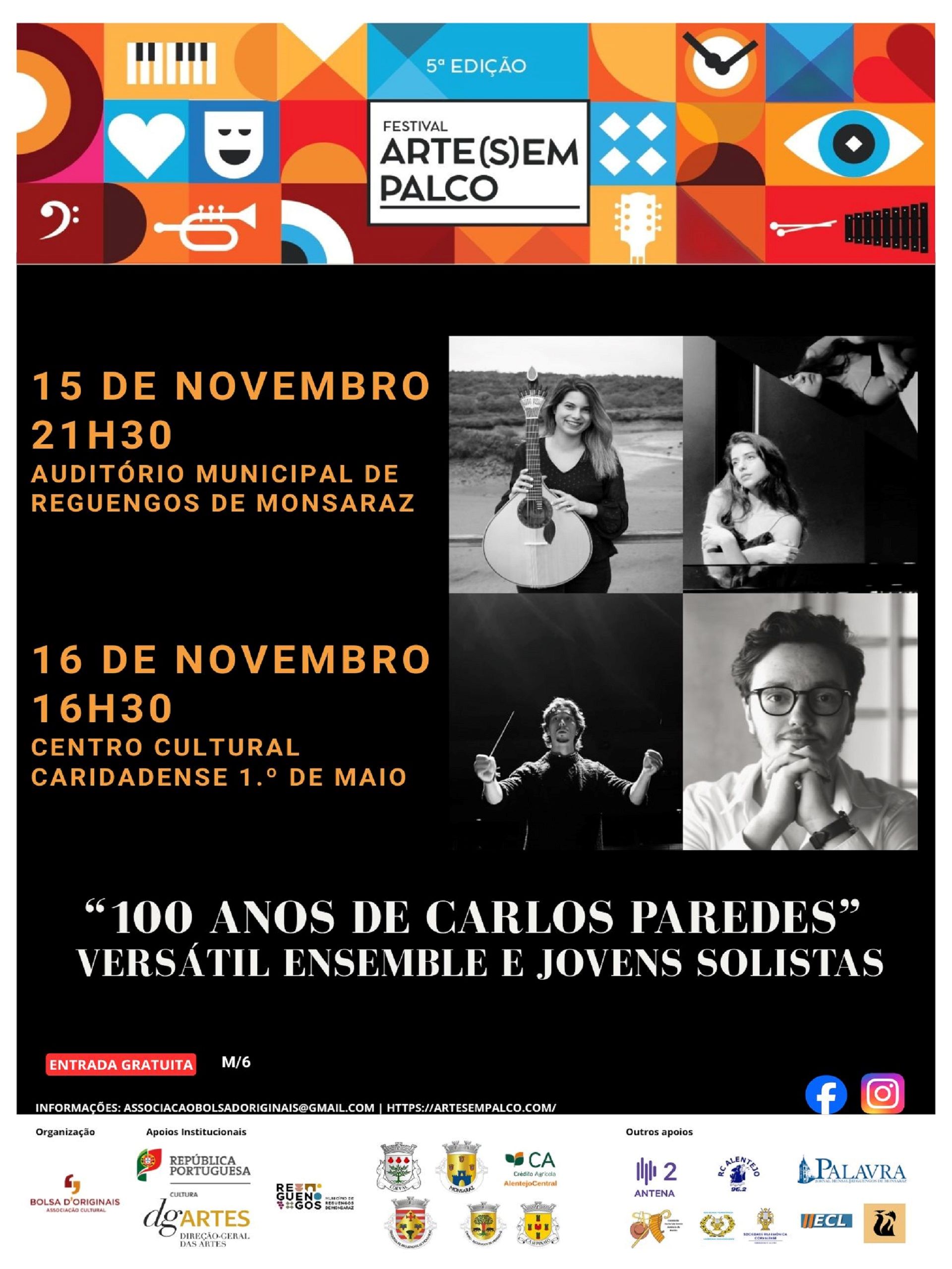 Arte (s)em Palco | “100 anos de Carlos Paredes” por Versátil Ensemble