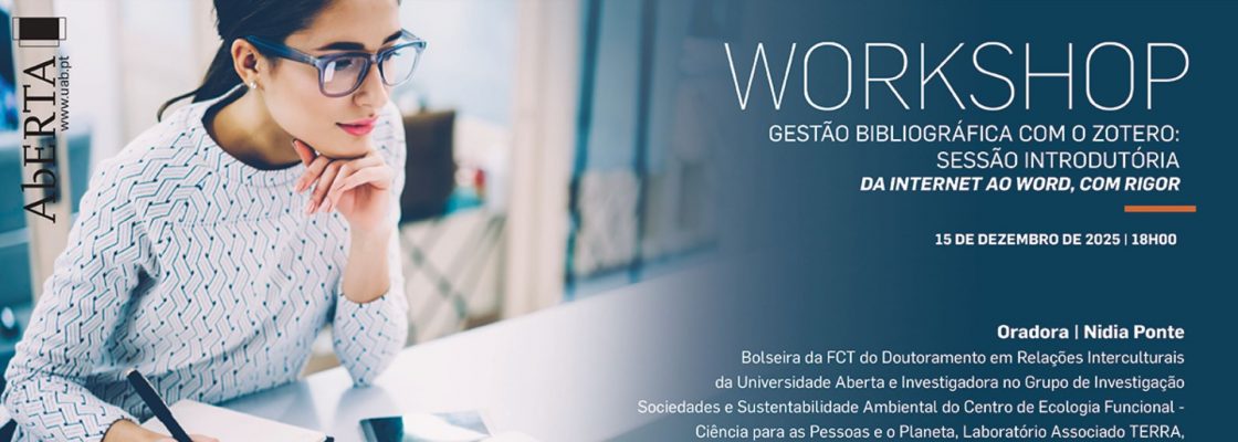 Workshop Online | Gestão Bibliográfica com o Zotero