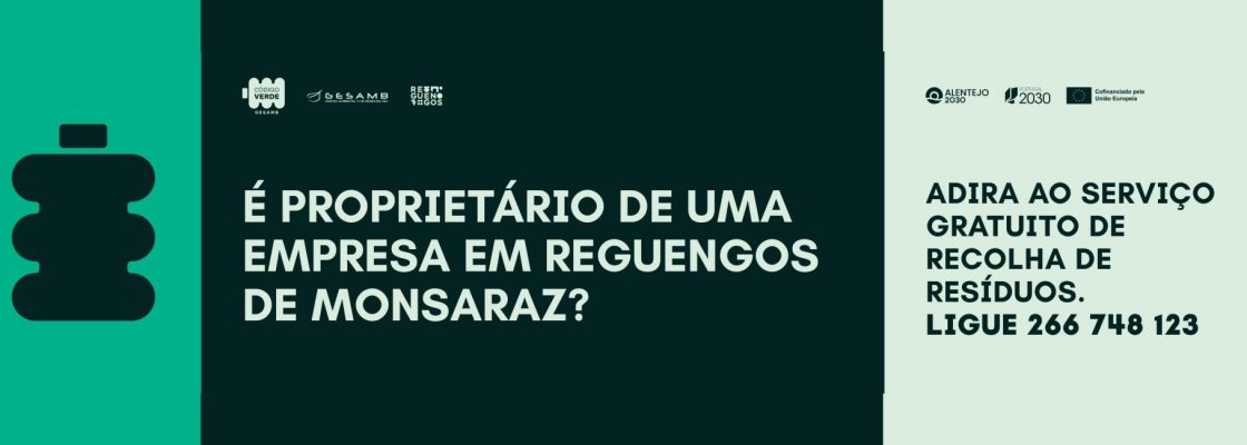 Serviço gratuito de recolha de resíduos para empresas e instituições