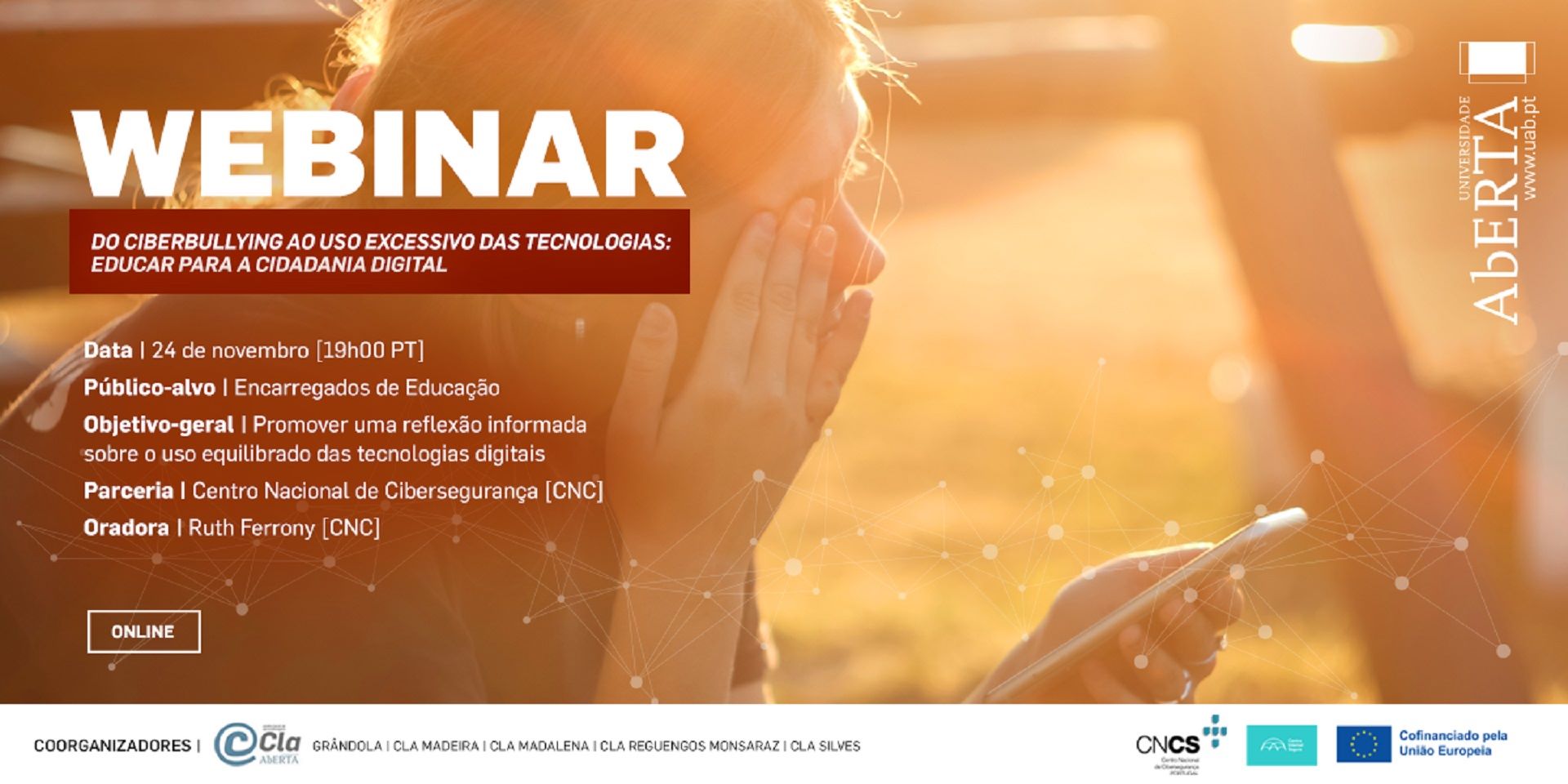 Webinar | Do Ciberbullying ao Uso Excessivo das Tecnologias – Educar para a Cidadania Digital