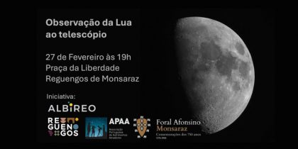 Observação da lua ao telescópio em Reguengos de Monsaraz