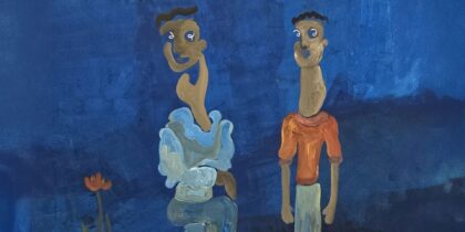 “À Sombra de Estrelas Cintilantes” | pintura de Margarida de Araújo