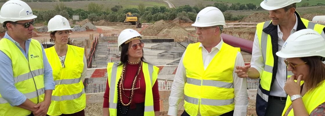Visita do Ministro da Agricultura e Mar às obras do Circuito Hidráulico de Reguengos de Monsaraz
