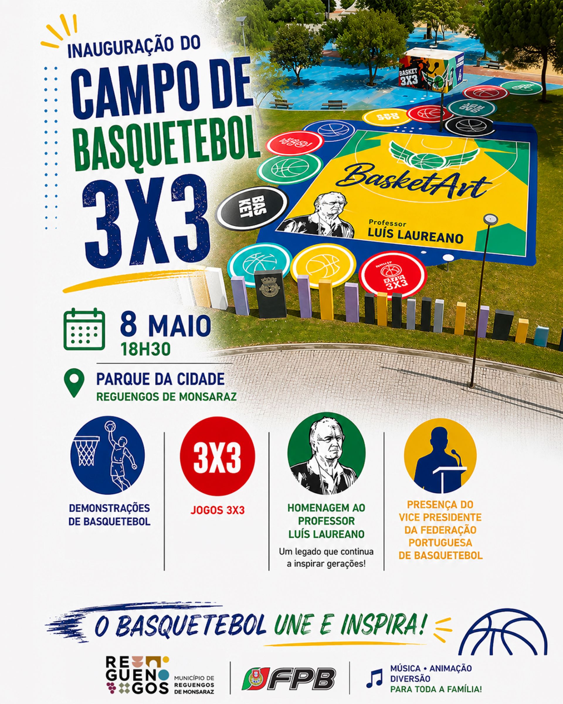 Inauguração do Campo de Basquetebol 3×3 no Parque da Cidade