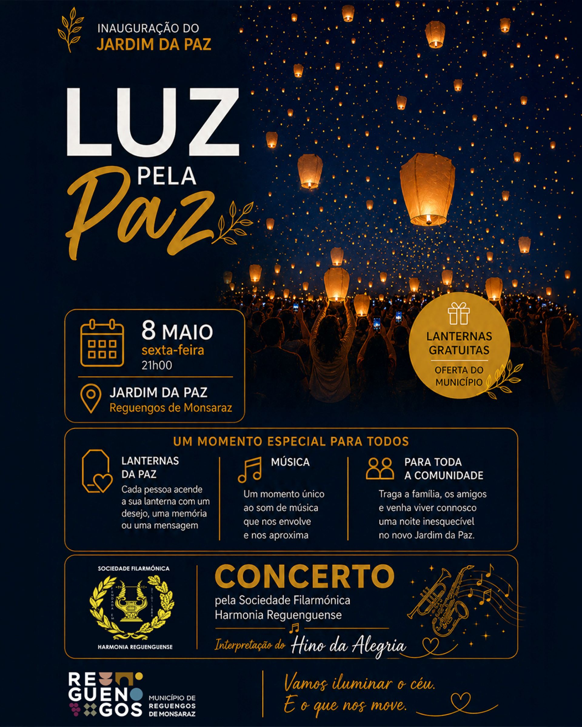 Luz pela Paz | Inauguração do Jardim da Paz em Reguengos de Monsaraz