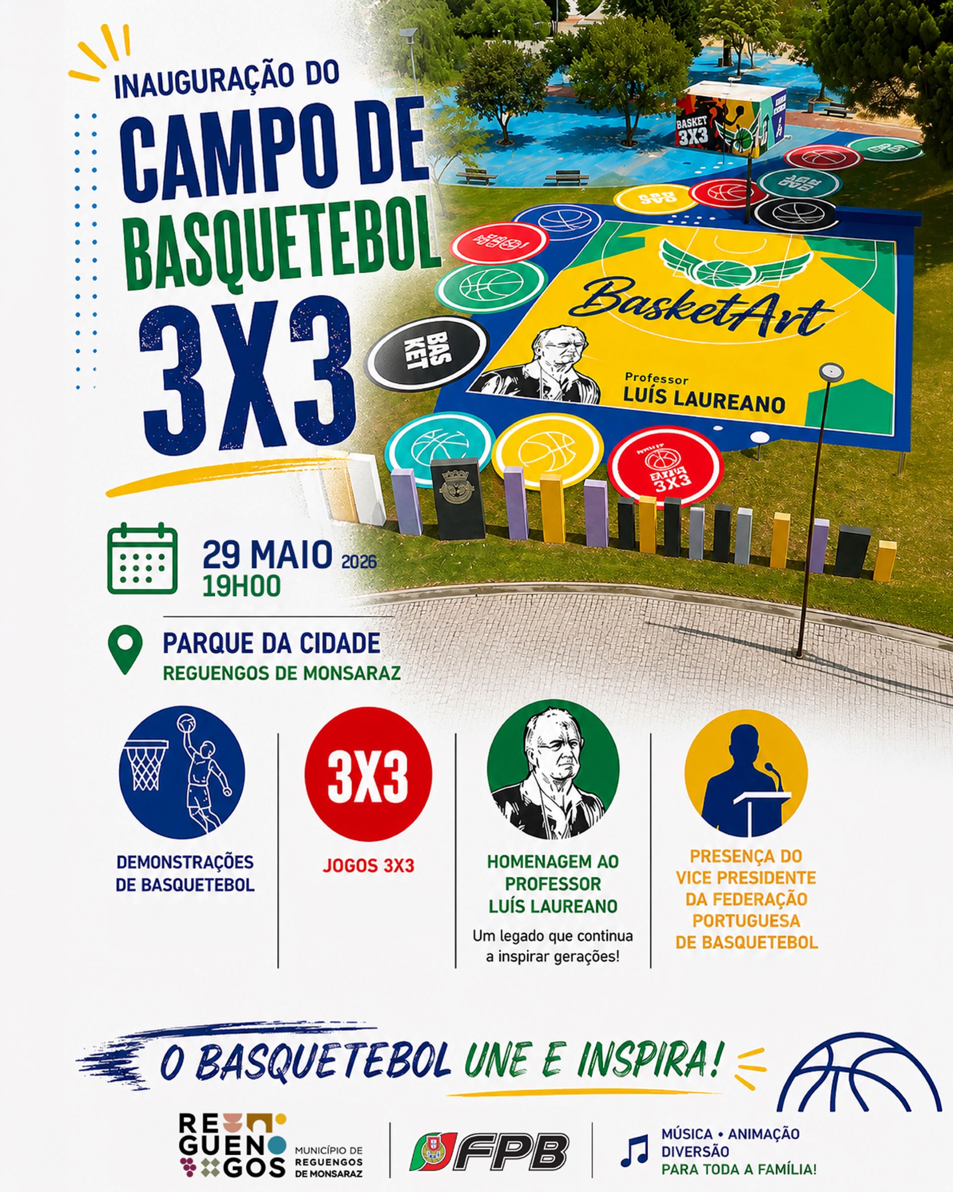 Inauguração do Campo de Basquetebol 3×3 Reguengos de Monsaraz
