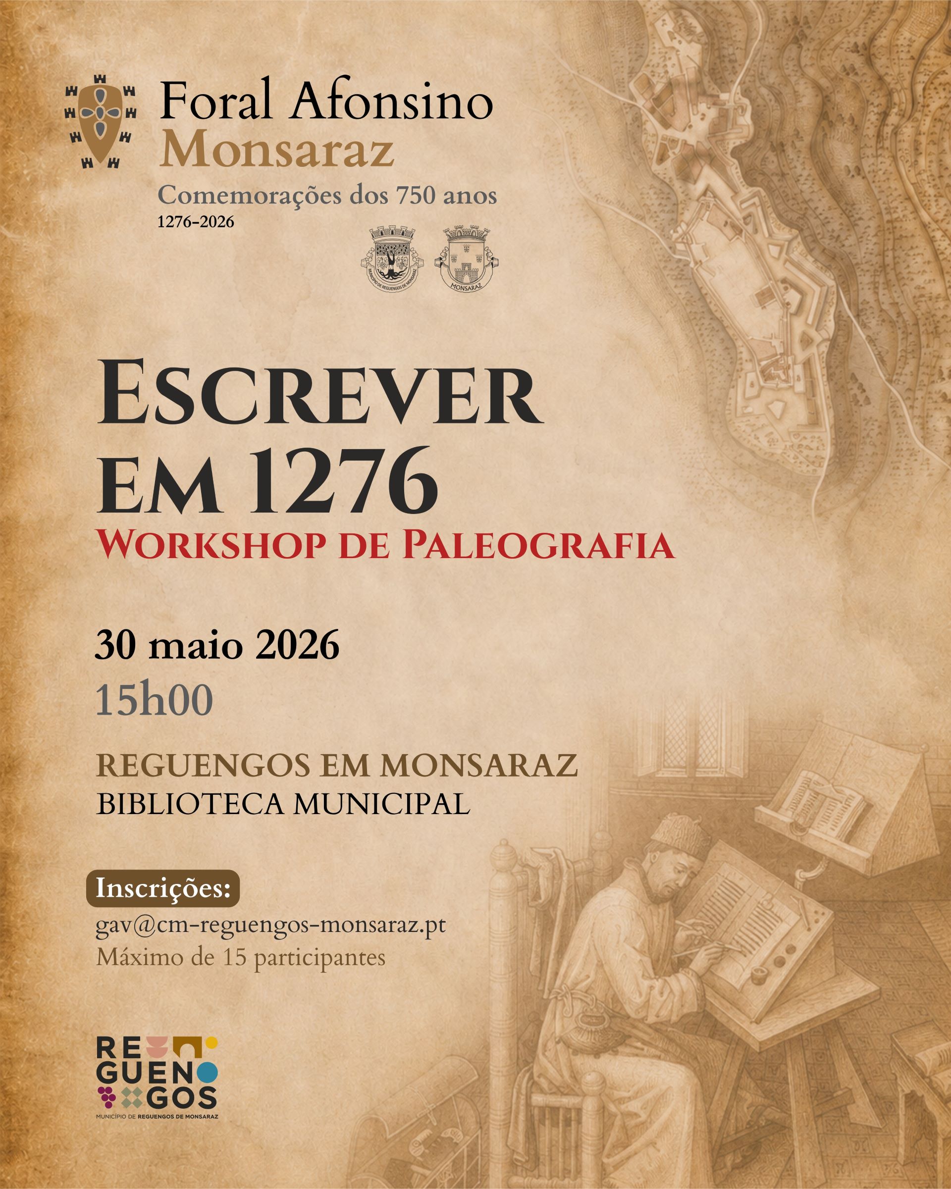 Workshop de Paleografia: “Escrever em 1276”