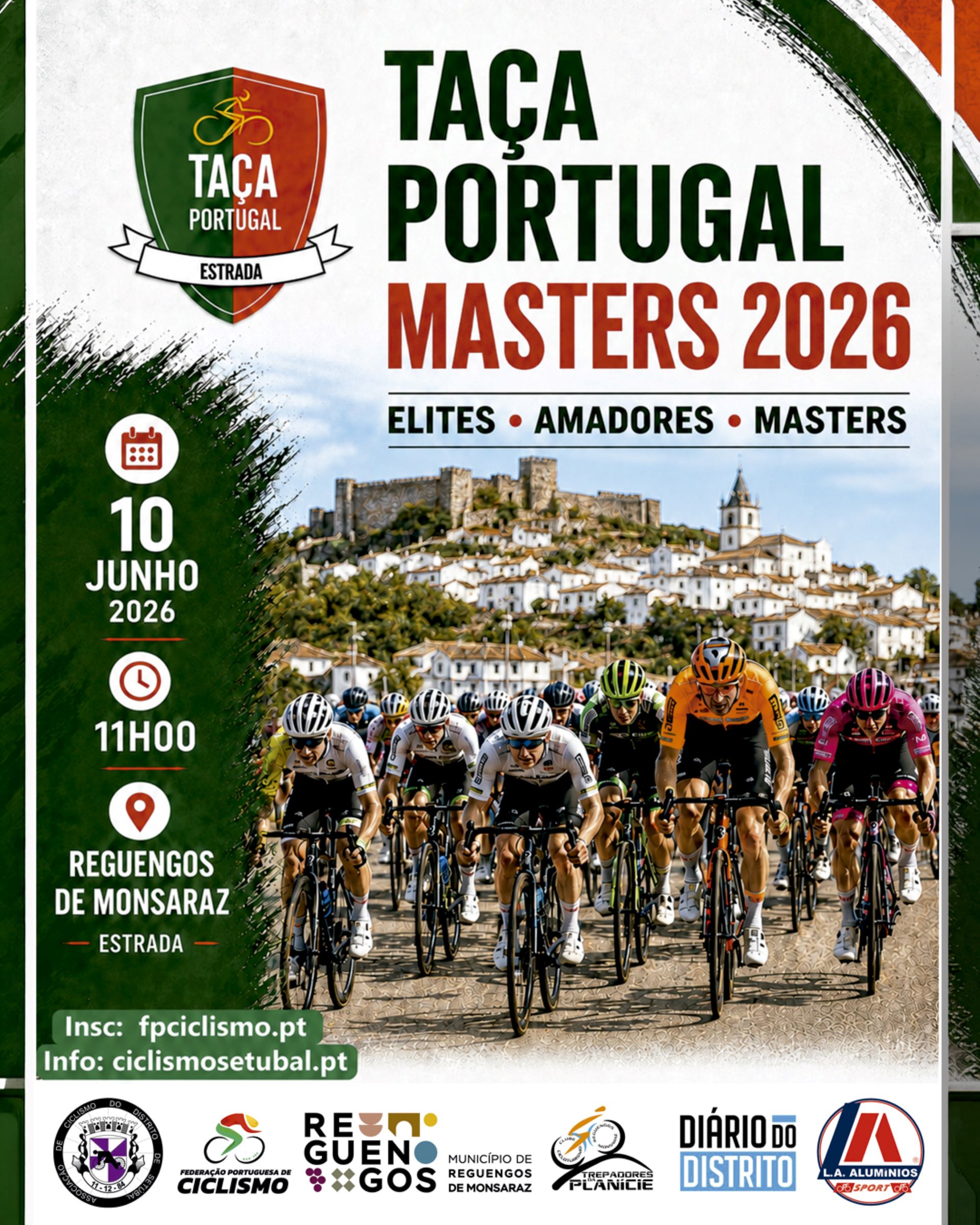 Taça de Portugal de Estrada e Taça de Portugal Masters 2026 em Reguengos de Monsaraz