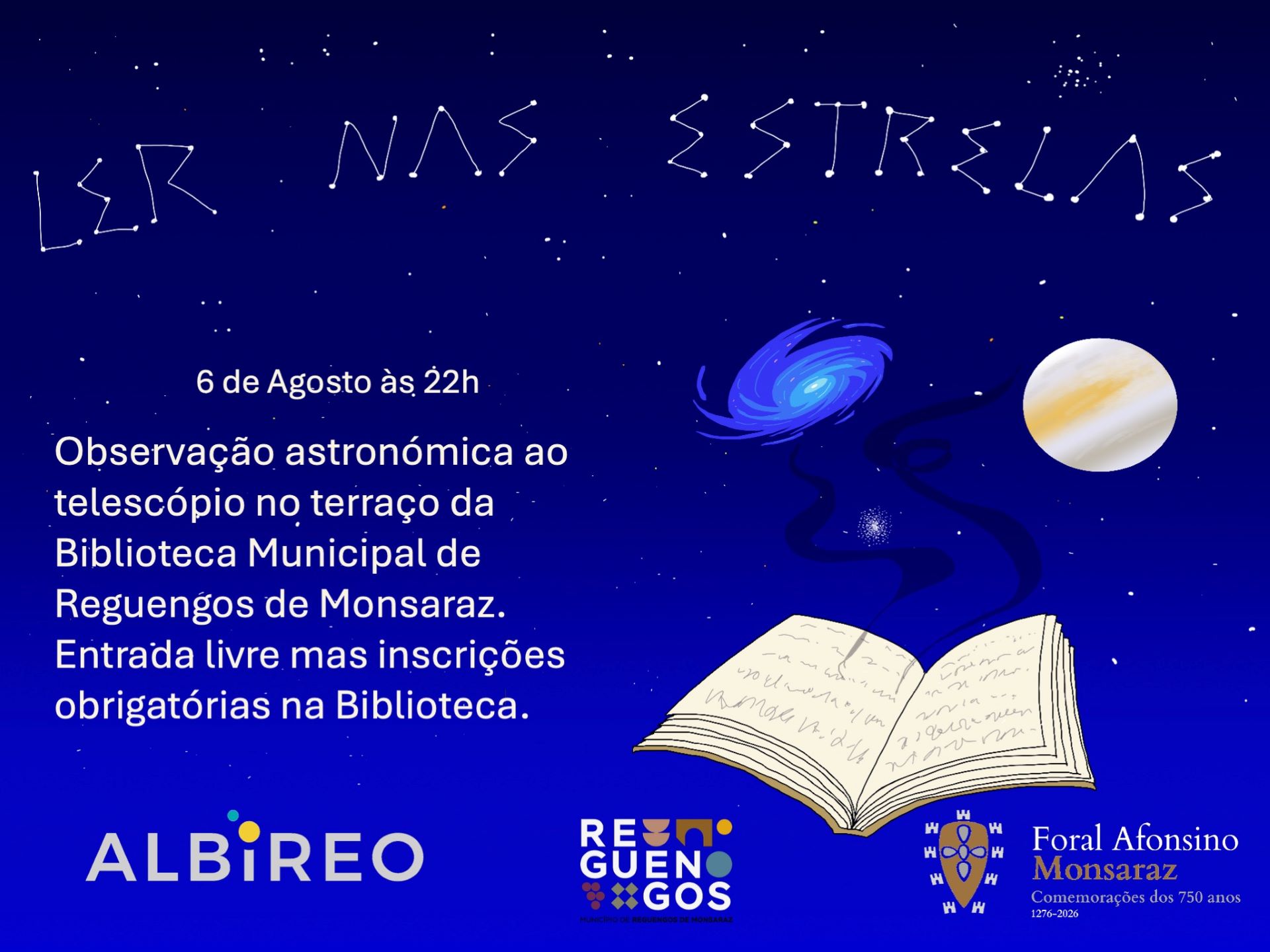 “Ler nas estrelas” | Observação Astronómica