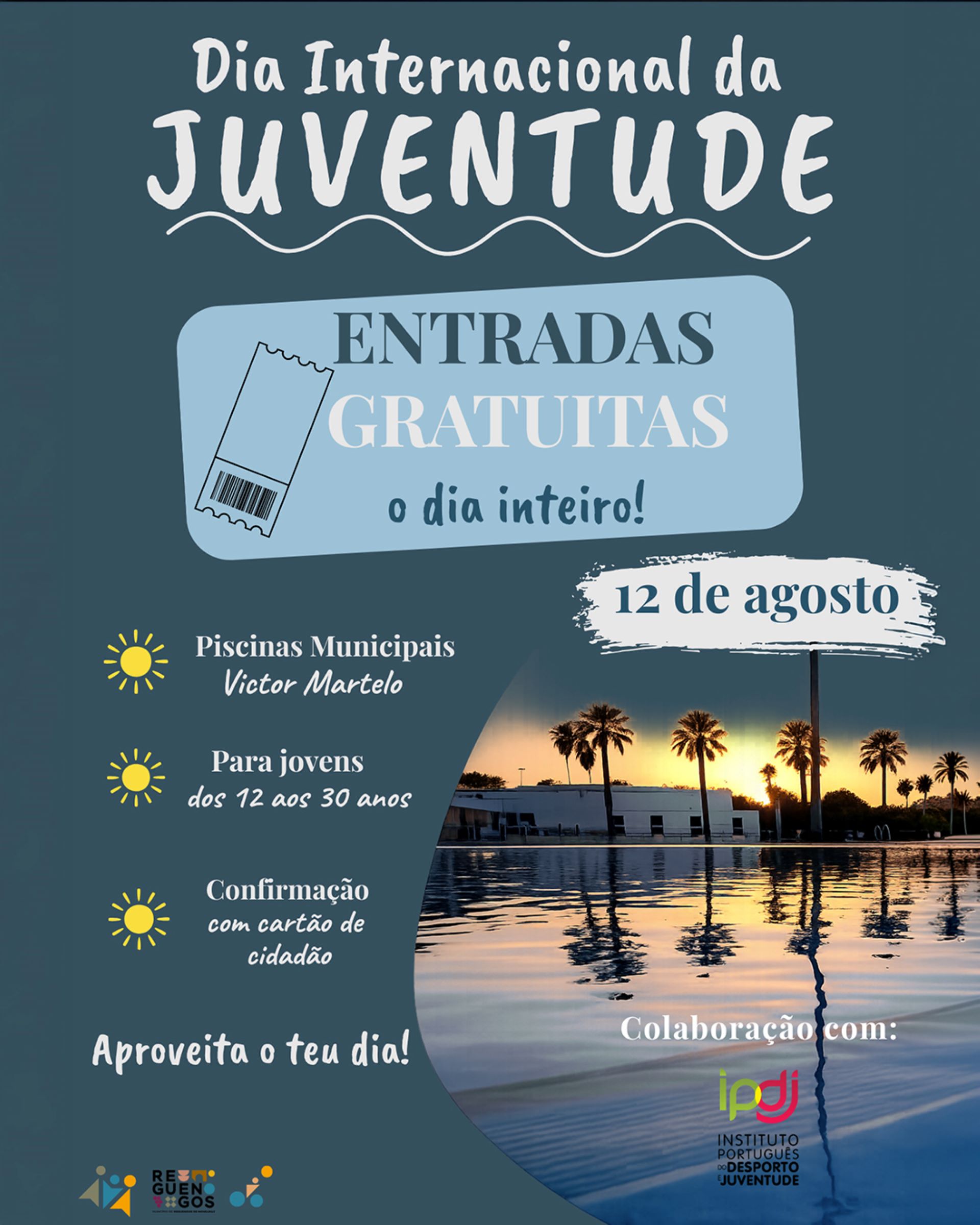 Dia Internacional da Juventude – Entrada Livre nas Piscinas Municipais