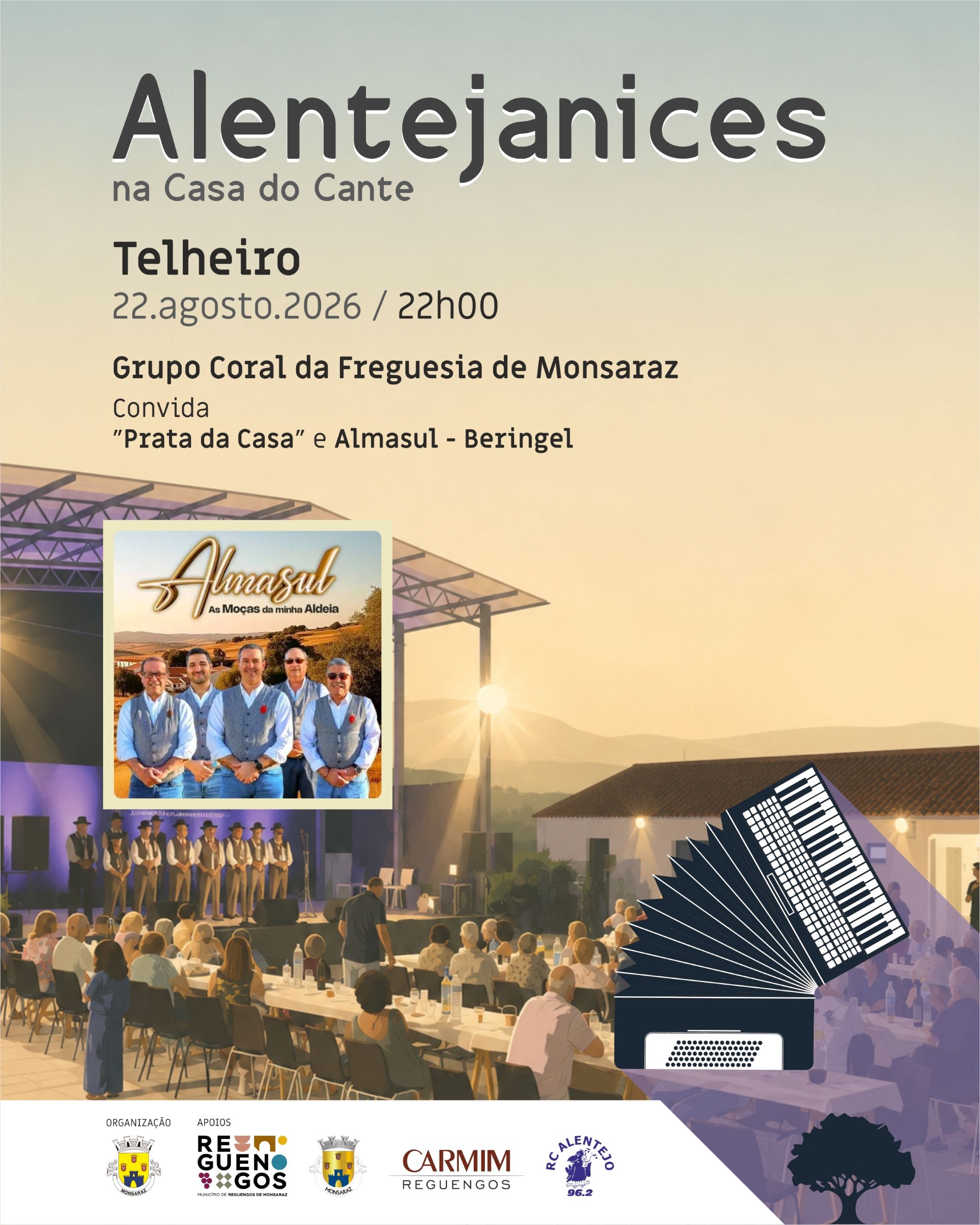 Alentejanices na Casa do Cante regressa ao Telheiro a 22 de agosto