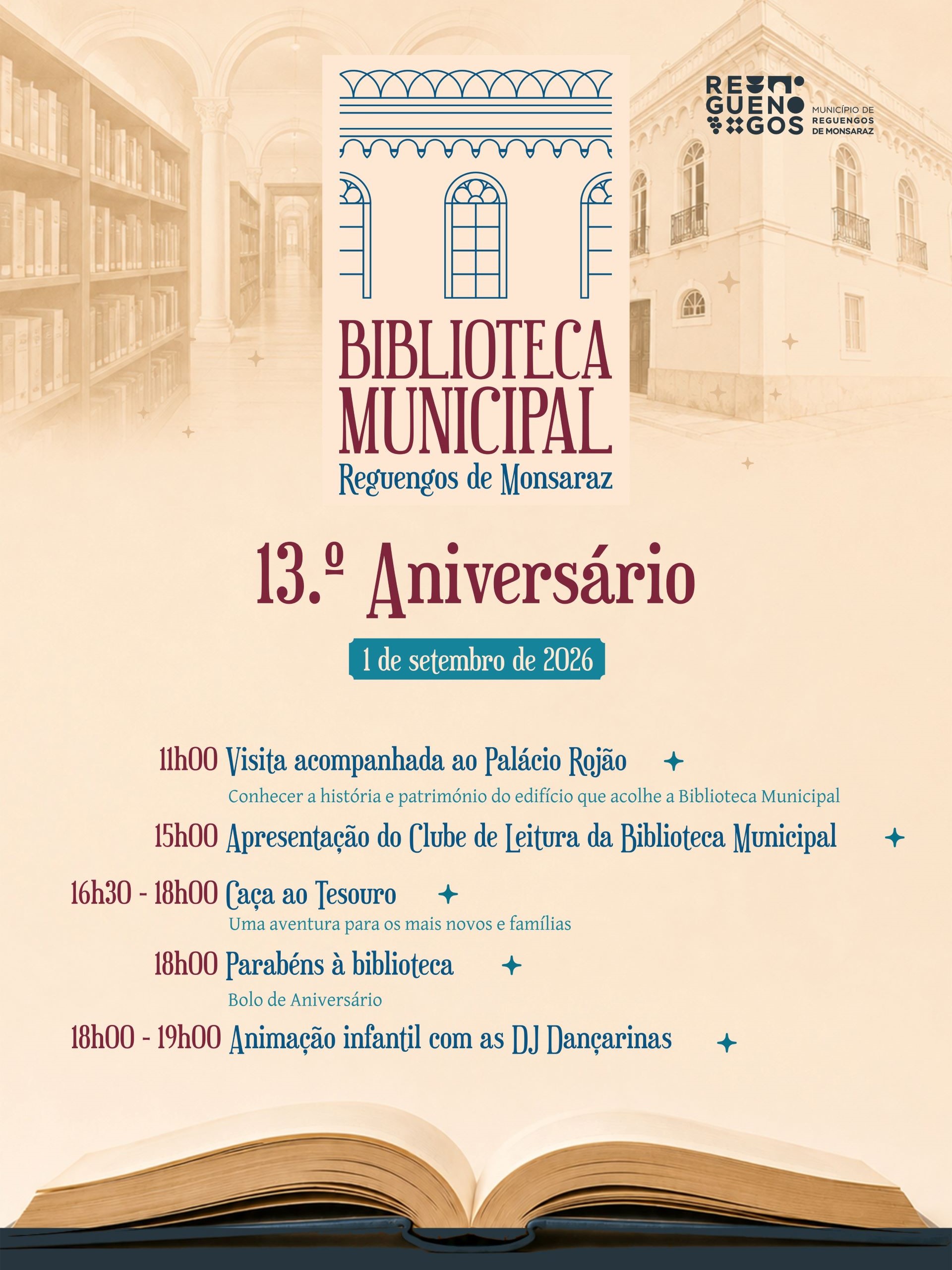 13.º aniversário | Biblioteca Municipal de Reguengos de Monsaraz