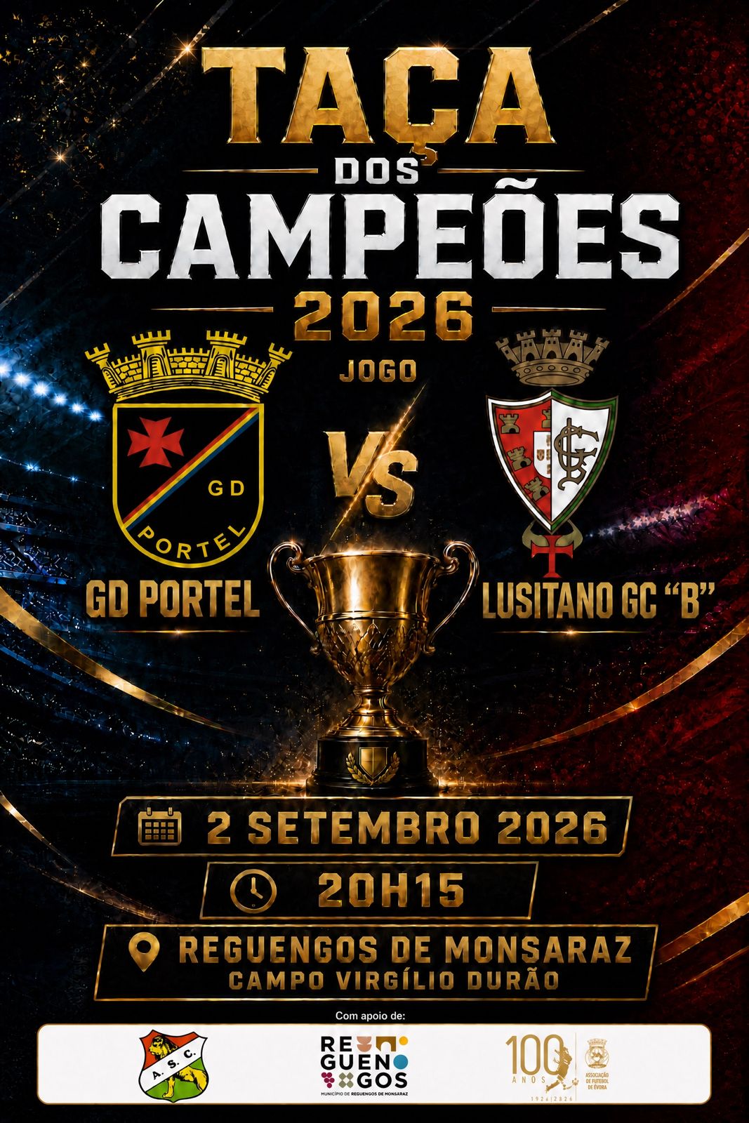 Futebol distrital, jogo GD Portel x Lusitano GC "B"