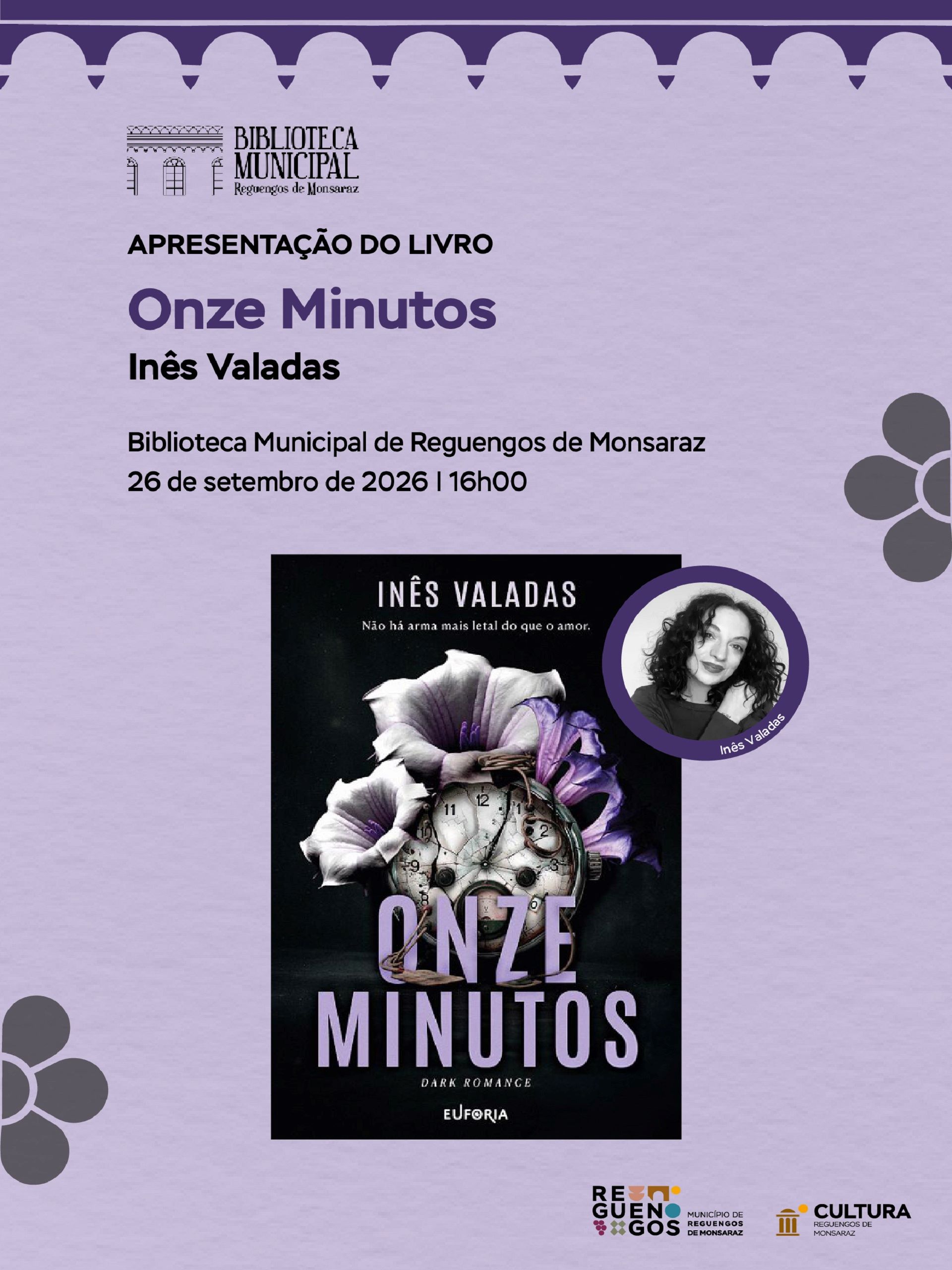 Biblioteca Municipal | Apresentação do livro “Onze Minutos” de Inês Valadas