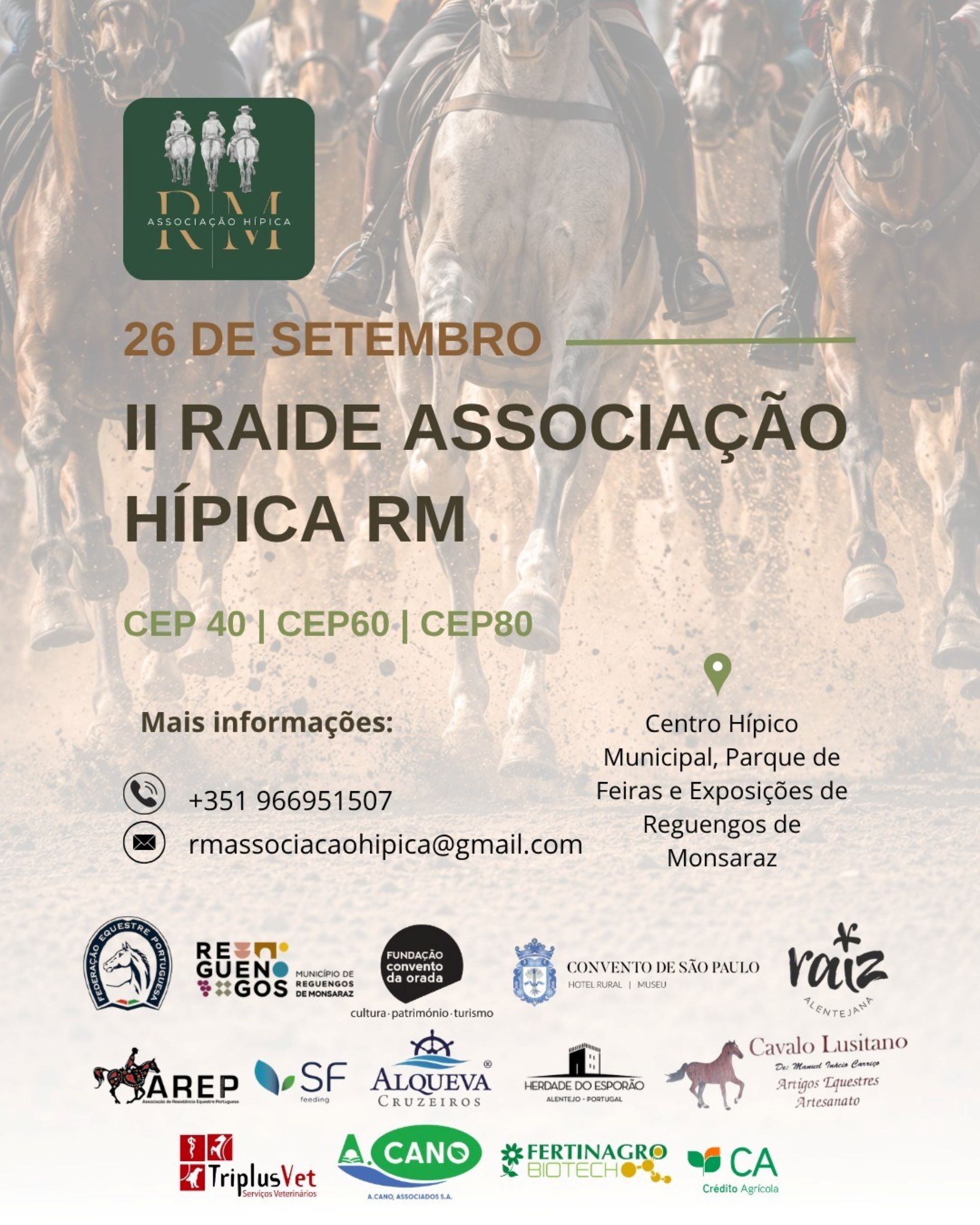 II Raide Associação Hípica RM – 26 de setembro