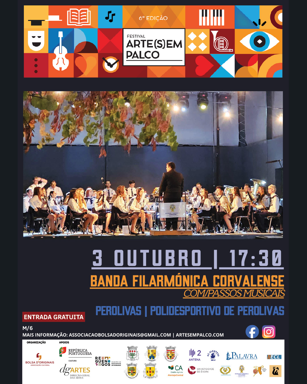 Banda da Sociedade Filarmónica Corvalense | Festival Arte(s)emPalco