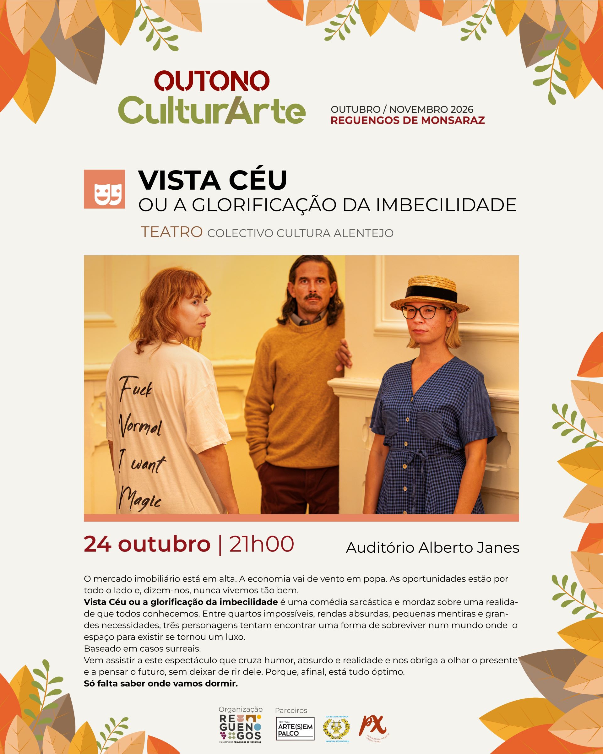 Outono CulturArte 2026 | Vista Céu ou a Glorificação da Imbecilidade » teatro